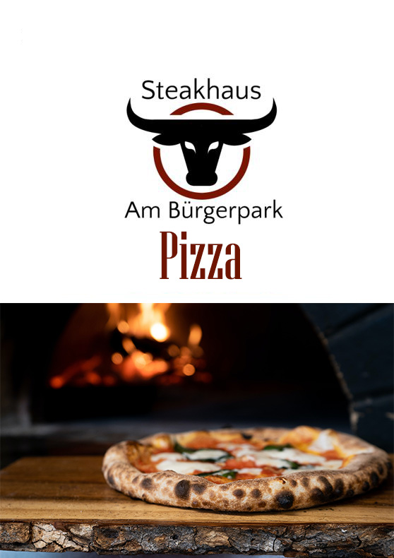 Pizzakarte vom Steakhaus Am Bürgerpark